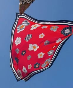 Peppermayo Away From Home Scarf - Red Floral New & Most Loved