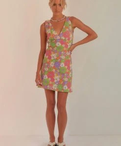 Peppermayo Exclusive New & Most Loved Audrey Vintage Slip Dress - 70s Floral