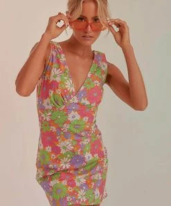 Peppermayo Exclusive New & Most Loved Audrey Vintage Slip Dress - 70s Floral