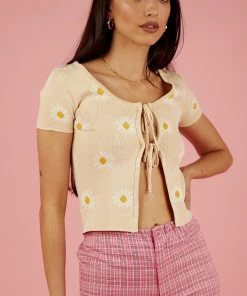 Peppermayo Girls Lunch Knit Top - Yellow