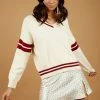 Peppermayo New Tops Book Club Sweater - Cream