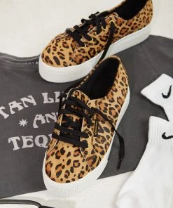 Superga New Shoes 2790 Leahorsew Sneakers - Brown Leopard