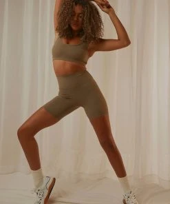 Nude Lucy New & Most Loved Nude Active Bike Short - Olive