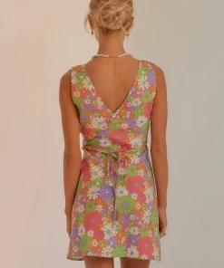 Peppermayo Exclusive New & Most Loved Audrey Vintage Slip Dress - 70s Floral