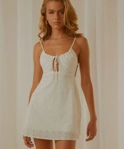 Peppermayo Exclusive At The Garden Party Mini Dress - White Broderie New & Most Loved
