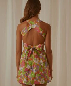 Peppermayo Exclusive New & Most Loved European Towns Mini Dress - 70s Floral