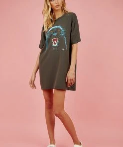 Thrills Prowler Merch Tee Dress - Merch Black New & Most Loved