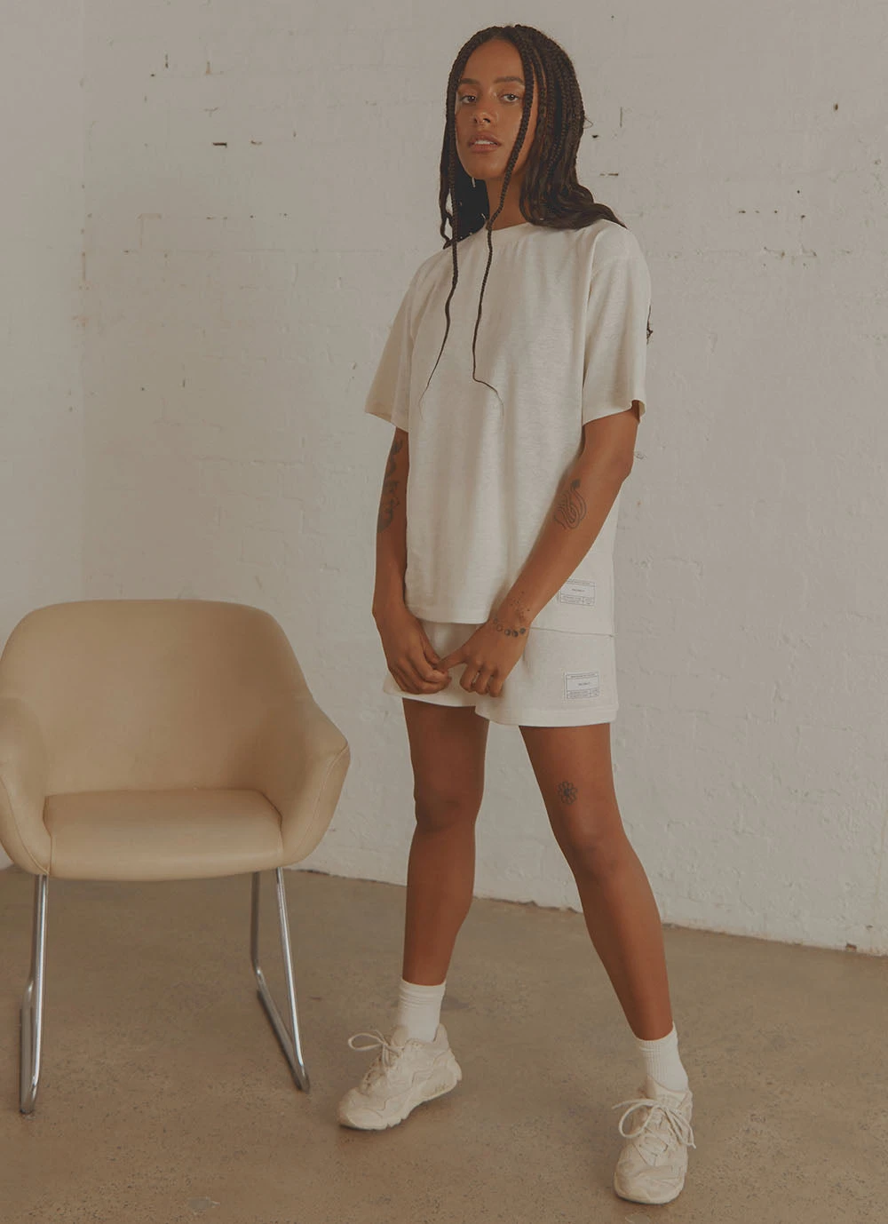 Vacancy Supply The Essential Tee - Coconut Milk 1 Vacancy Supply The Essential Tee - Coconut Milk