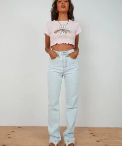 Lee High Straight 80 Jean - Exalt Blue New & Most Loved