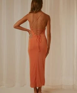 Peppermayo Love Fool Midi Dress - Orange