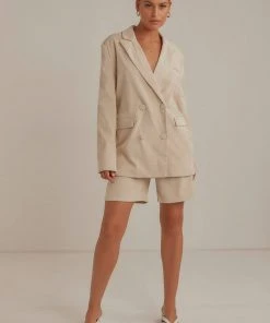 4th & Reckless New & Most Loved Anderson Blazer - Cream Cord