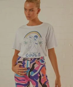 Cools Club No Bullies Tee - White New & Most Loved