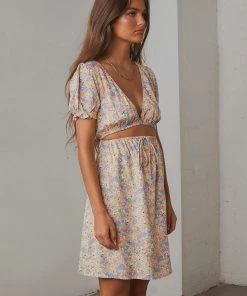 Peppermayo Endless Spring Mini Dress - Pastel Floral