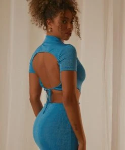 Peppermayo Rodeo Drive Midi Dress - Blue New & Most Loved