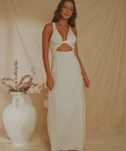 Peppermayo Exclusive Italian Love Maxi Dress - White New & Most Loved