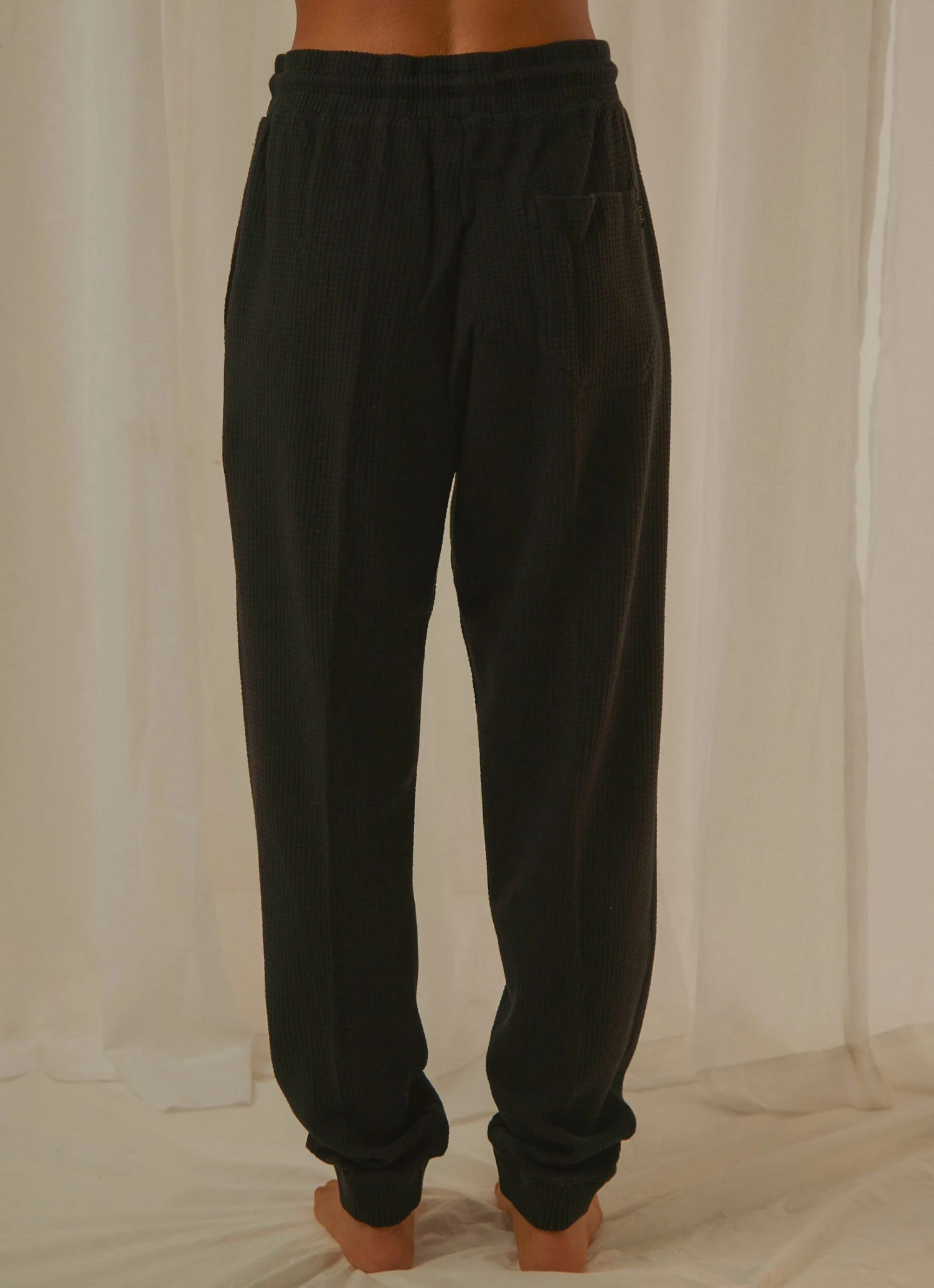 Afends Kat Waffle Sweat Pant - Black New & Most Loved 4 Afends Kat Waffle Sweat Pant - Black New & Most Loved