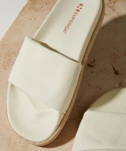 Superga 1908 Slides Organic Canvas Rop - A02 Red Beet