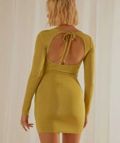 Peppermayo Exclusive French Mood Mini Dress - Green New & Most Loved