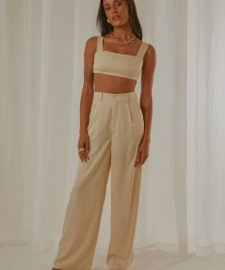 Peppermayo Exclusive New & Most Loved Milano Satin Pant - Ivory