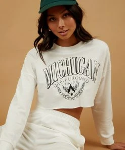 Peppermayo New Tops On Campus Set - White