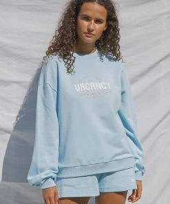 Vacancy Supply New & Most Loved Poolside Crewneck - Powder Blue