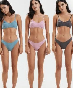 Afends New & Most Loved Lolly Hemp Bralette - Smokey Pink