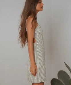 Peppermayo Daisies Gingham Mini Dress - Green New & Most Loved 8 Peppermayo Daisies Gingham Mini Dress - Green New & Most Loved