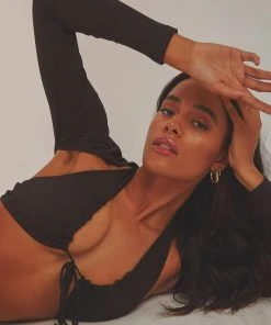 Peppermayo Ariella Crop Top - Black New Tops