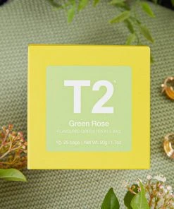 T2 New & Most Loved Green Rose Tea 25pk - Teabags