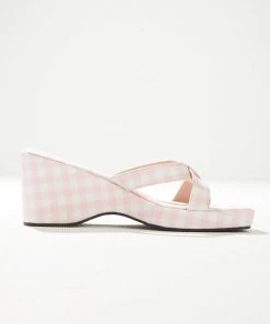 Cult Avenue Bettina Mule - Bubblegum Gingham New & Most Loved