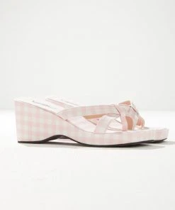 Cult Avenue Bettina Mule - Bubblegum Gingham New & Most Loved