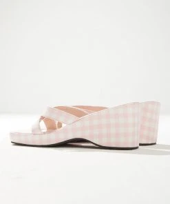 Cult Avenue Bettina Mule - Bubblegum Gingham New & Most Loved
