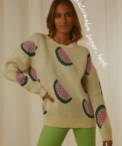 Peppermayo Exclusive New & Most Loved Market Finds Knit Jumper - Watermelon
