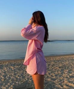 Peppermayo Exclusive Summer Issue Shorts - Pink & White Stripe