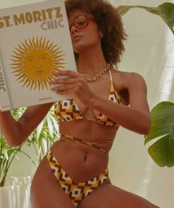 Peppermayo Exclusive Poolside Champagne Bikini Bottom - Vintage Sun New & Most Loved