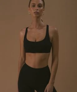 LaHana Swim New & Most Loved Mila Crop - Black