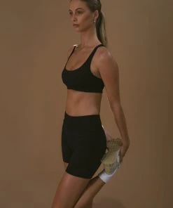 LaHana Swim New & Most Loved Mila Crop - Black