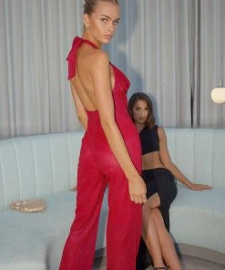 Peppermayo Exclusive Villa Vera Jumpsuit - Magenta New & Most Loved