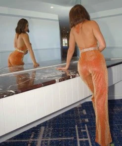 Peppermayo Exclusive Villa Vera Jumpsuit - Tangerine