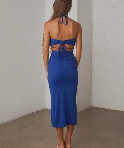 Peppermayo New & Most Loved Looking For Me Midi Skirt - Blue