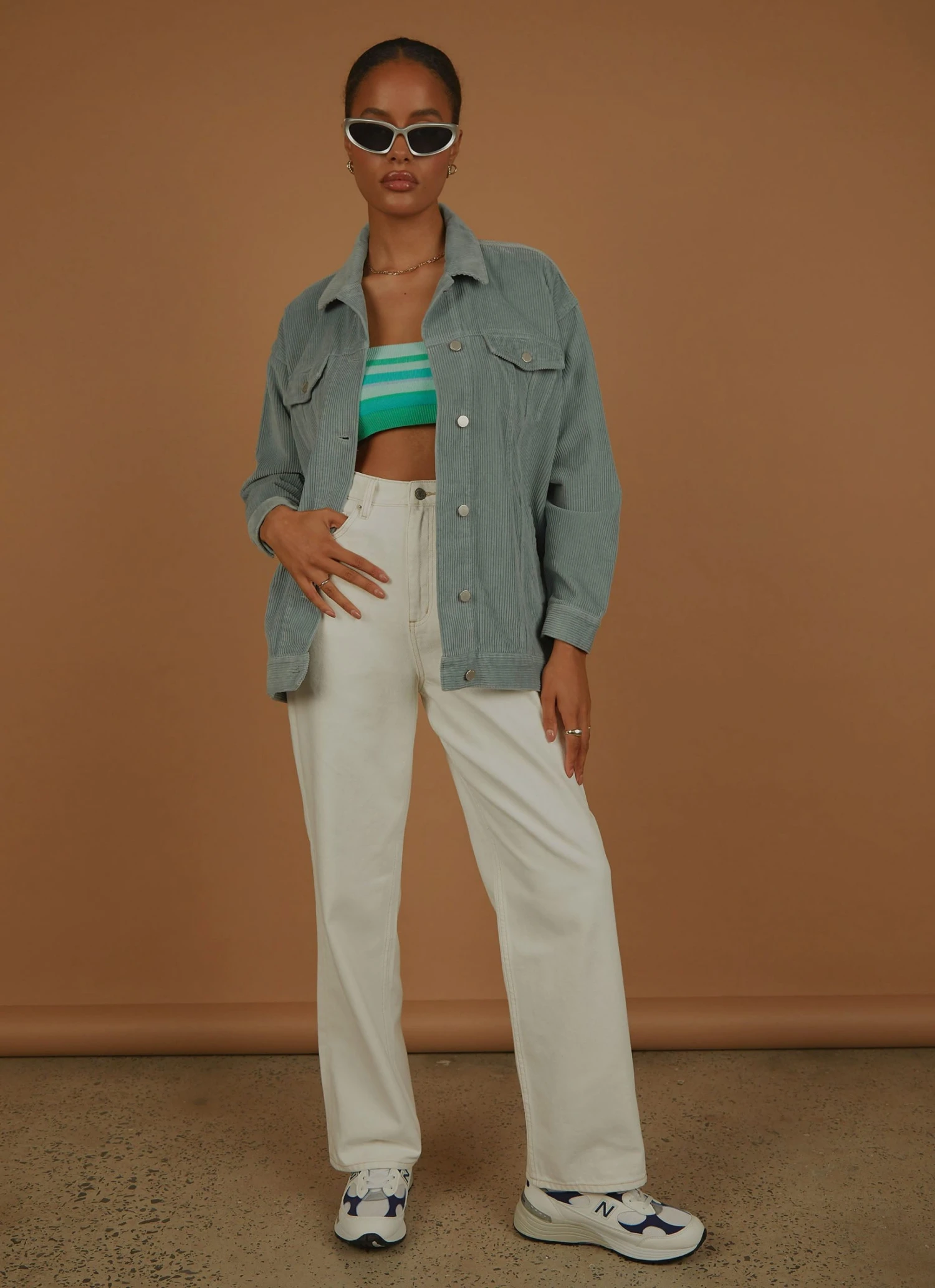 Lee High Baggy Jean - Organic White 1 Lee High Baggy Jean - Organic White