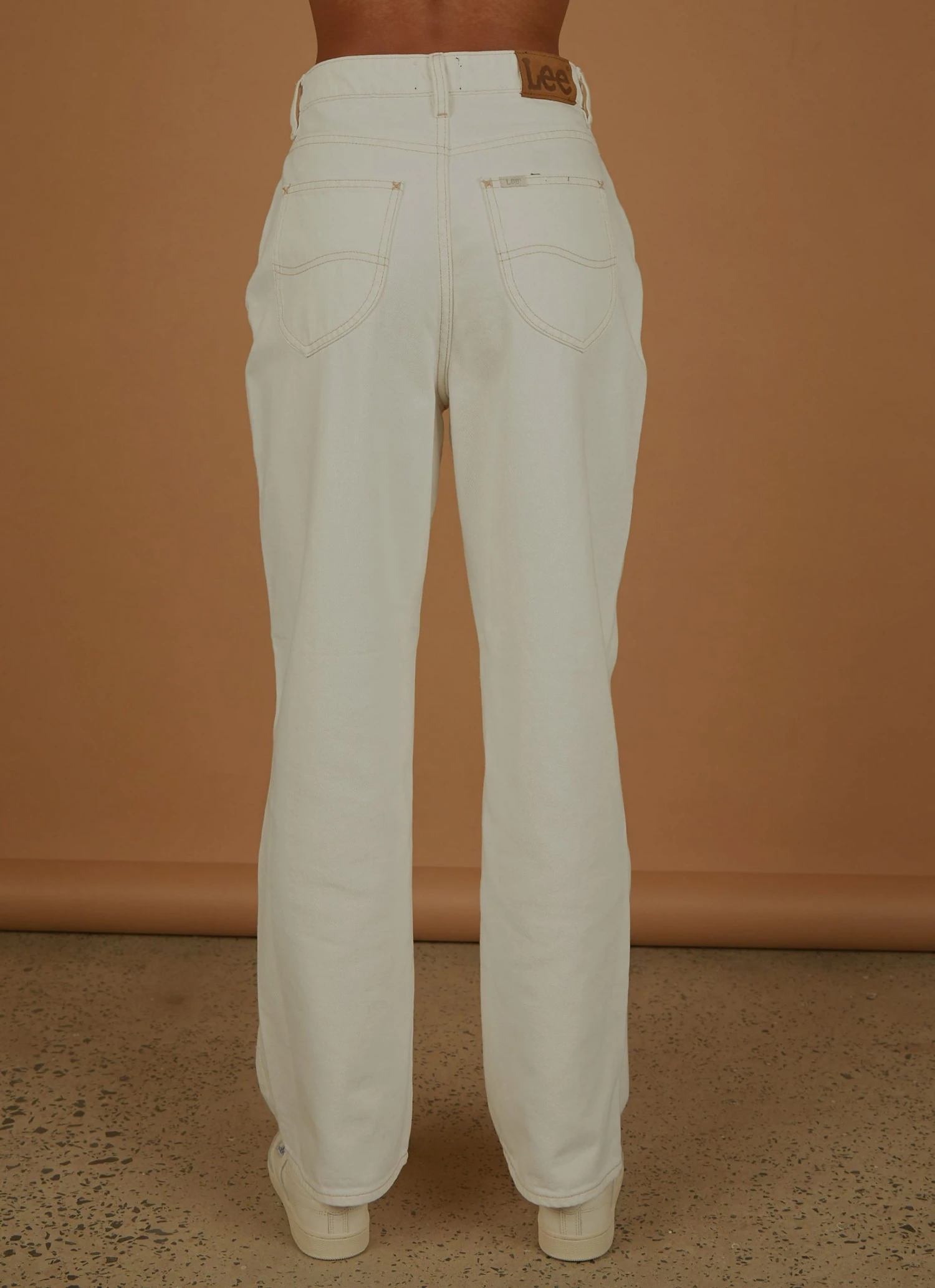 Lee High Baggy Jean - Organic White 6 Lee High Baggy Jean - Organic White