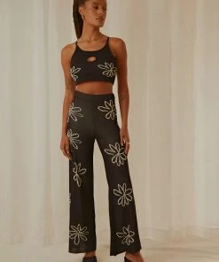 Peppermayo Sorella Knit Crop - Black