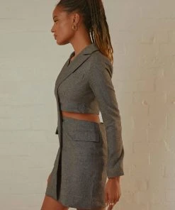 4th & Reckless Josilyn Blazer Dress - Grey 8 4th & Reckless Josilyn Blazer Dress - Grey