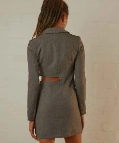 4th & Reckless Josilyn Blazer Dress - Grey 9 4th & Reckless Josilyn Blazer Dress - Grey