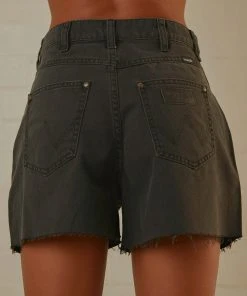 Wrangler Hi Bells Short - Black Rock New & Most Loved