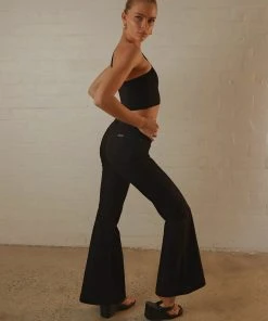 Rolla's New & Most Loved Eastcoast Flare Pants - Galaxy Black