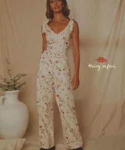 Peppermayo Exclusive New & Most Loved Isola Linen Pants - Safari