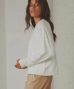 Thrills Truckin Crew - Dirty White New & Most Loved