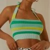 Peppermayo Exclusive Alba Knit Crop - Ocean Stripe New & Most Loved